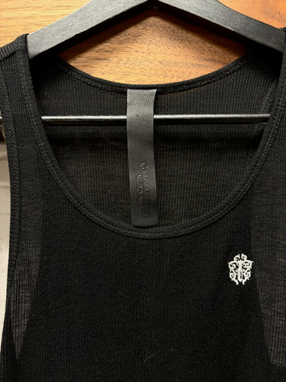 Chrome Hearts ‘Black Label’ Dagger Crest Embroidered Tank Top