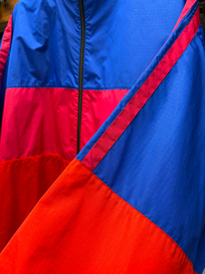 2018 Balenciaga Ripstop Colorblocked Windbreaker Jacket