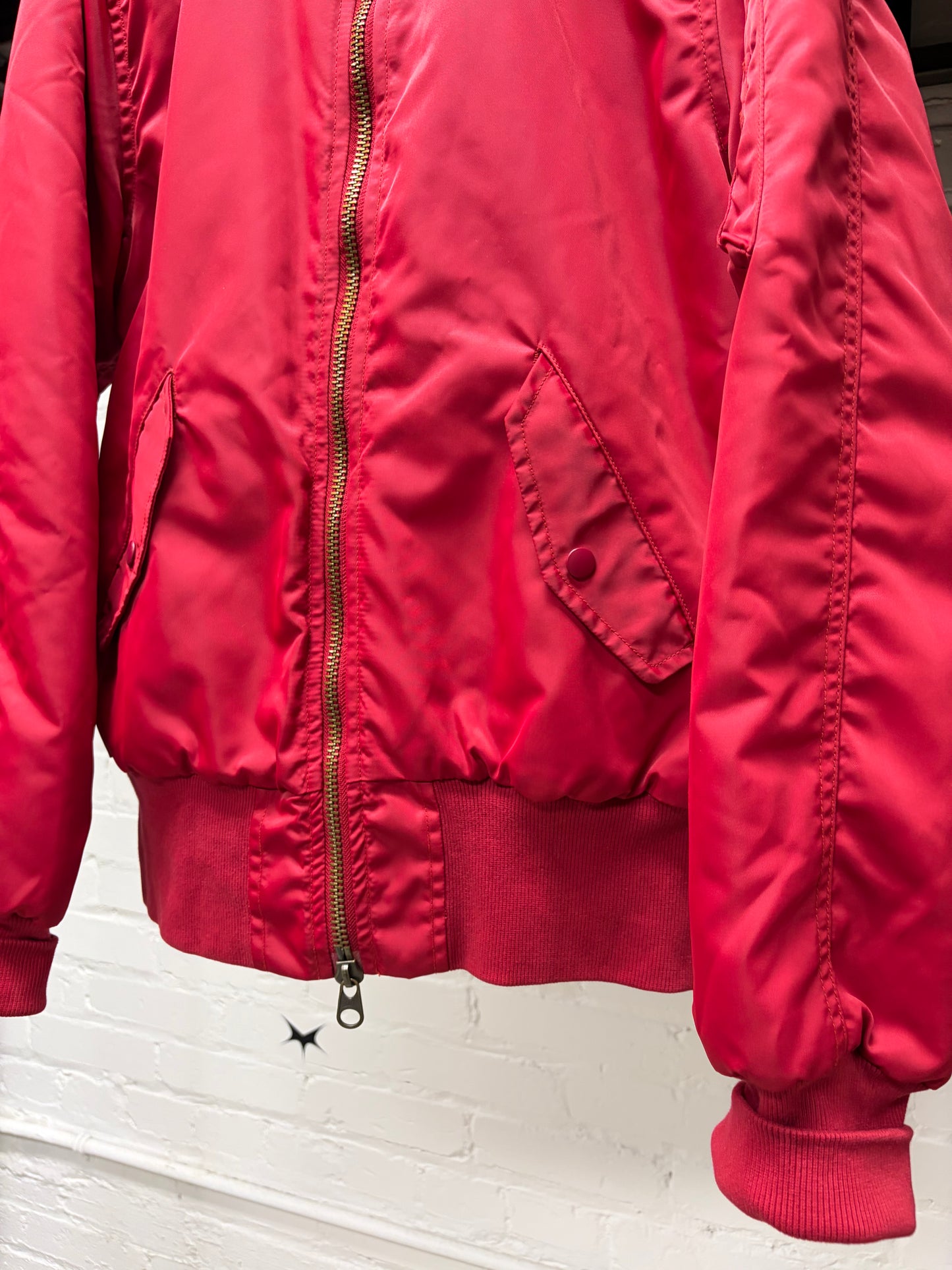 Beauty:Beast Red/Yellow Liner Bomber Jacket