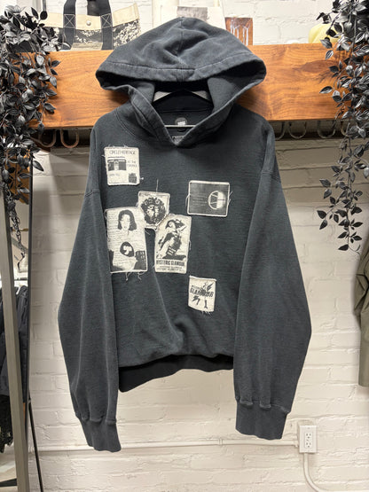 Hysteric Glamour x Circle Heritage Heavyweight ‘Patchwork’ Cotton Hoodie with Thermal Liner