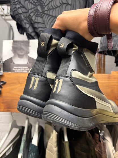 Boris Bidjan Saberi x Salomon ‘Bamba 2’ Brown High Top Sneakers