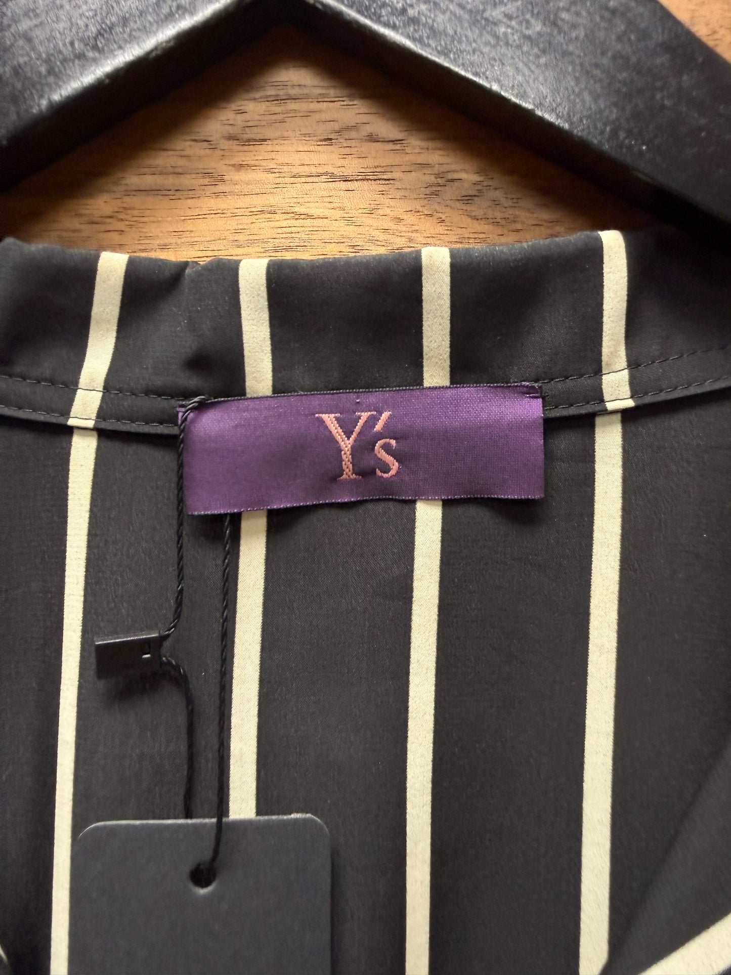 Vintage Yohji Yamamoto Y’s Striped Black/White Button Up Shirt
