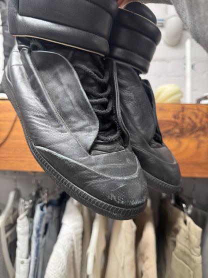 Maison Margiela ‘Future’ Black Leather High Top Sneakers