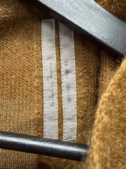 AW2015 Rick Owens ‘Sphinx’ Mustard Brown Knit Sweater