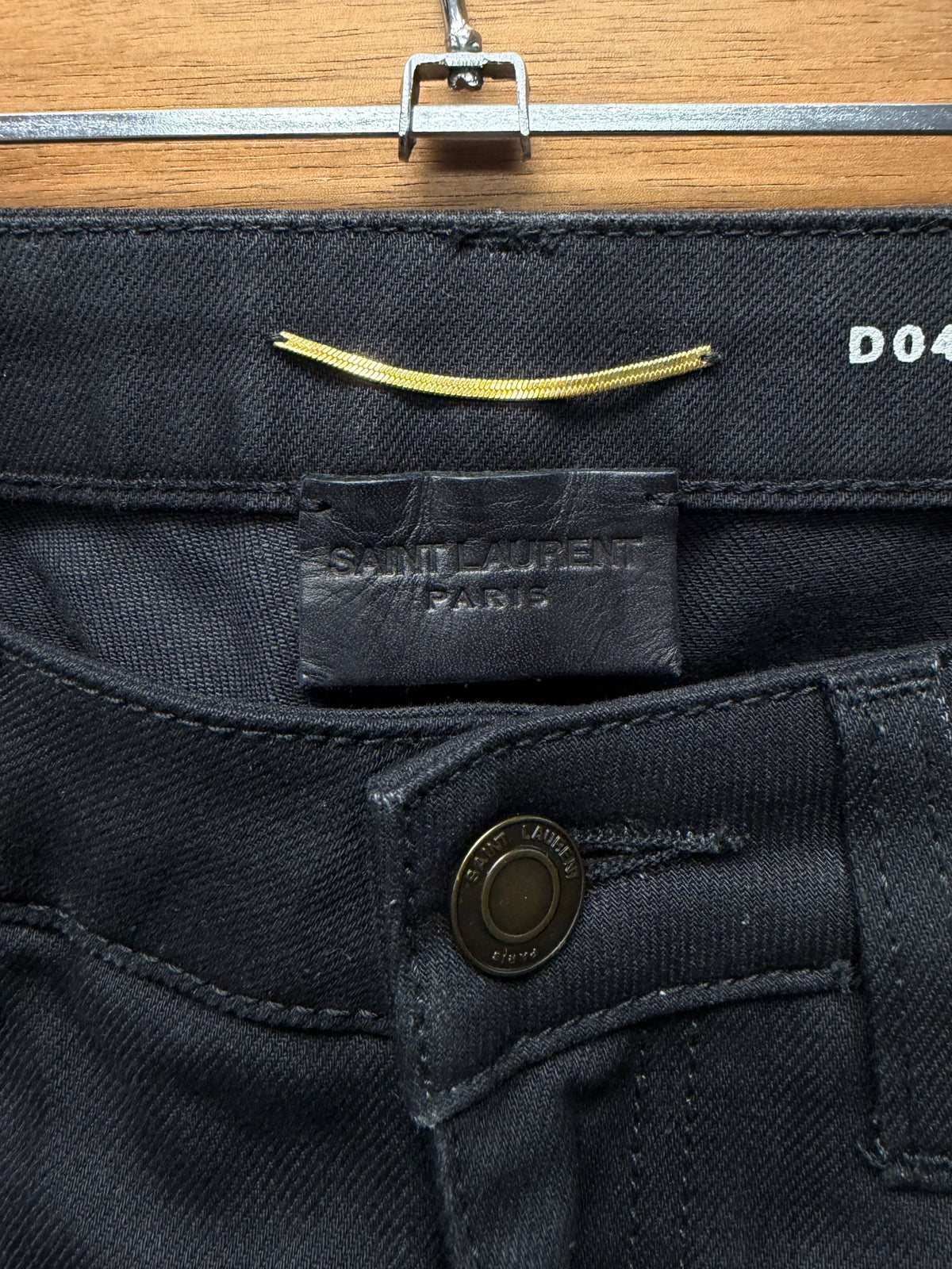 2017 Saint Laurent ‘D04’ Black Skinny Jeans