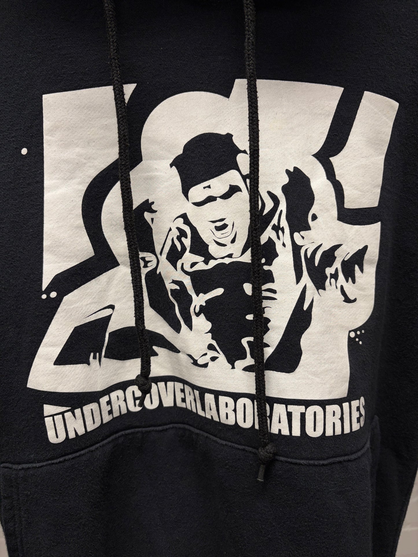 SS2002 Undercover ‘Laboratories’ Black Graphic Hoodie