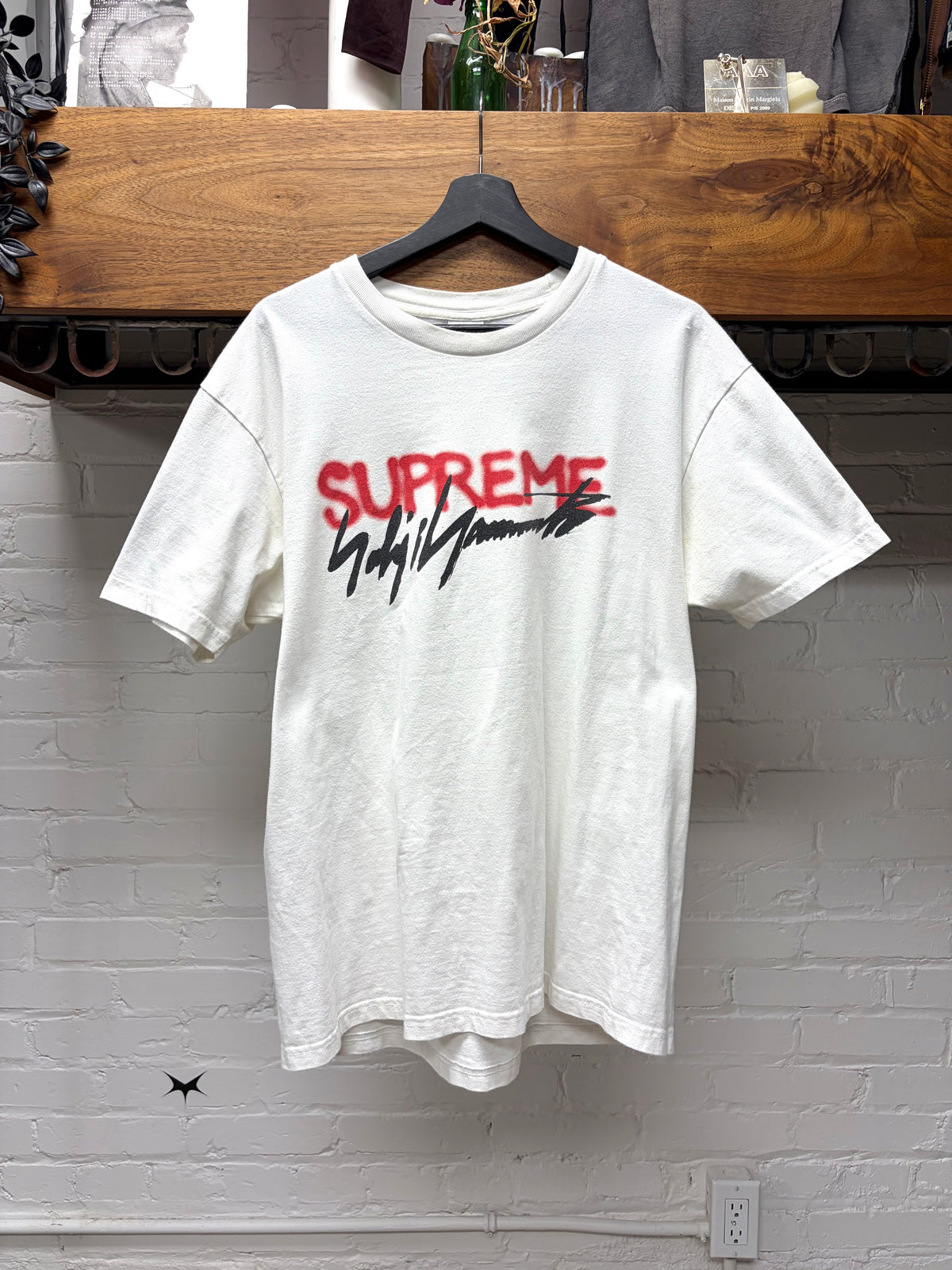 AW2020 Yohji Yamamoto x Supreme White Logo T-Shirt