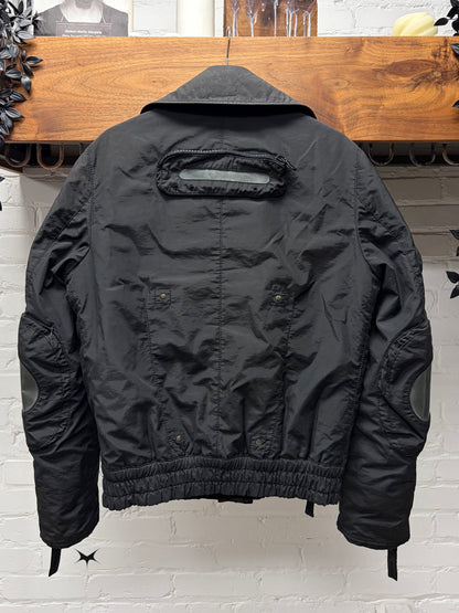 AW2004 Dolce and Gabbana ‘Goggles’ Military Inspired Black Flight Jacket