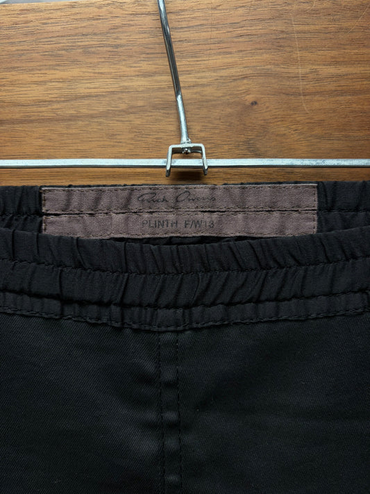 AW2013 Rick Owens ‘Plinth’ Waxed Black Skinny Layer Pants