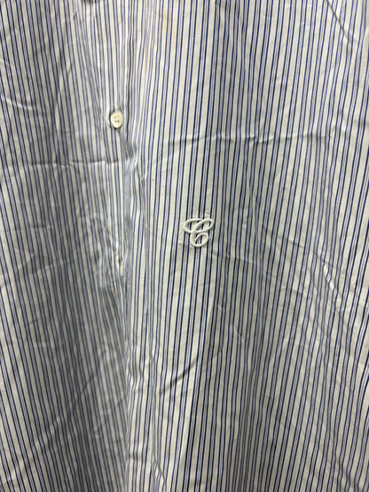 SS2024 Maison Margiela Pinstripe Blue/White Short Sleeve Button Up Shirt
