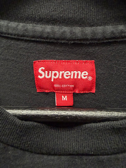 AW2018 Supreme ‘Striped Knit’ Black Cotton Long Sleeve Shirt