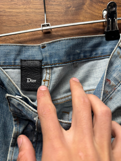 SS2010 Dior Homme ‘Wildcat’ Blood Stain Unaltered Denim