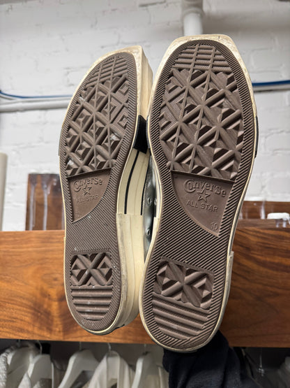 Rick Owens x Converse ‘TURBODRK’ Silver Square Toe Sneakers