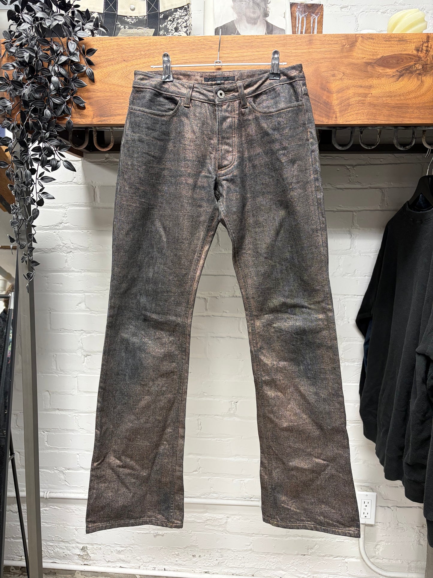 Rip Van Winkle ‘Rustic Wax’ Flared Leg Denim