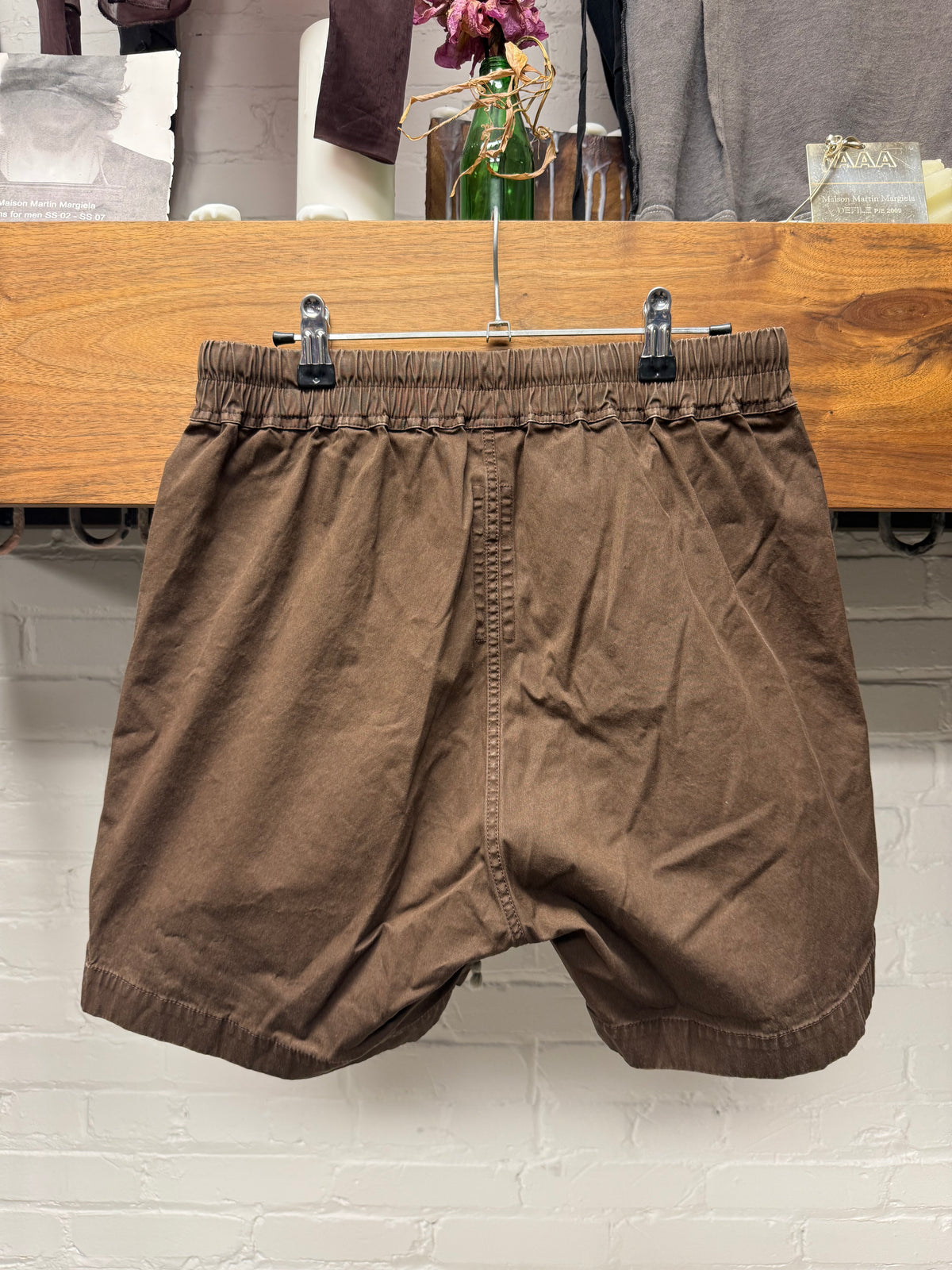 AW2023 Rick Owens ‘Luxor’ Brown ‘Bela’ Boxer Shorts