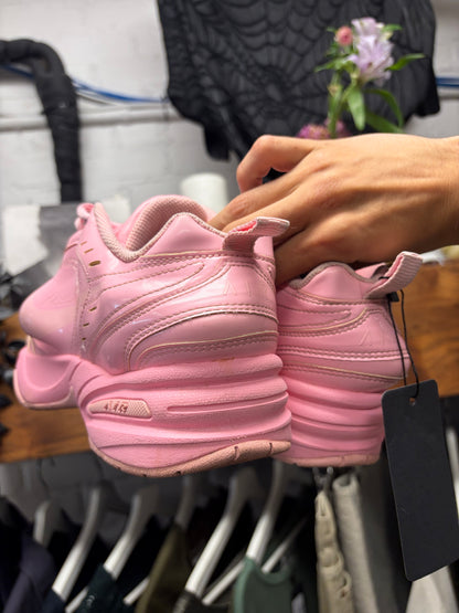 Martine Rose x Nike ‘Air Monarch’ Pink Leather Low Top Sneakers