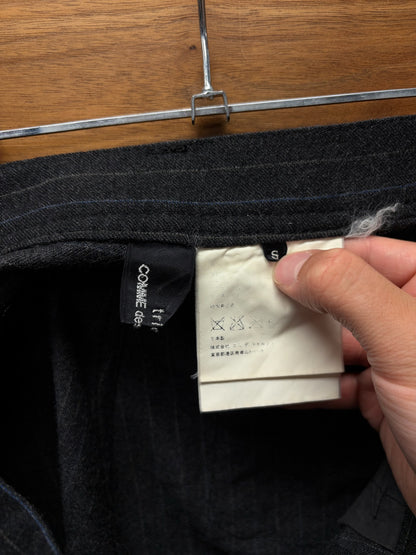 Comme Des Garçons Tricots Pinstripe Wool Trouser Shorts