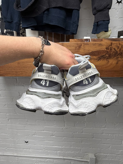 Balenciaga Worn-Out Effect Oversized White/Silver ‘Cargo’ Sneakers