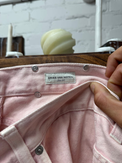 Dries Van Noten ‘Salmon Pink’ Wide Leg Denim