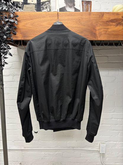 SS2019 Rick Owens ‘Babel’ Mainline Black Classic ‘Flight’ Bomber Jacket