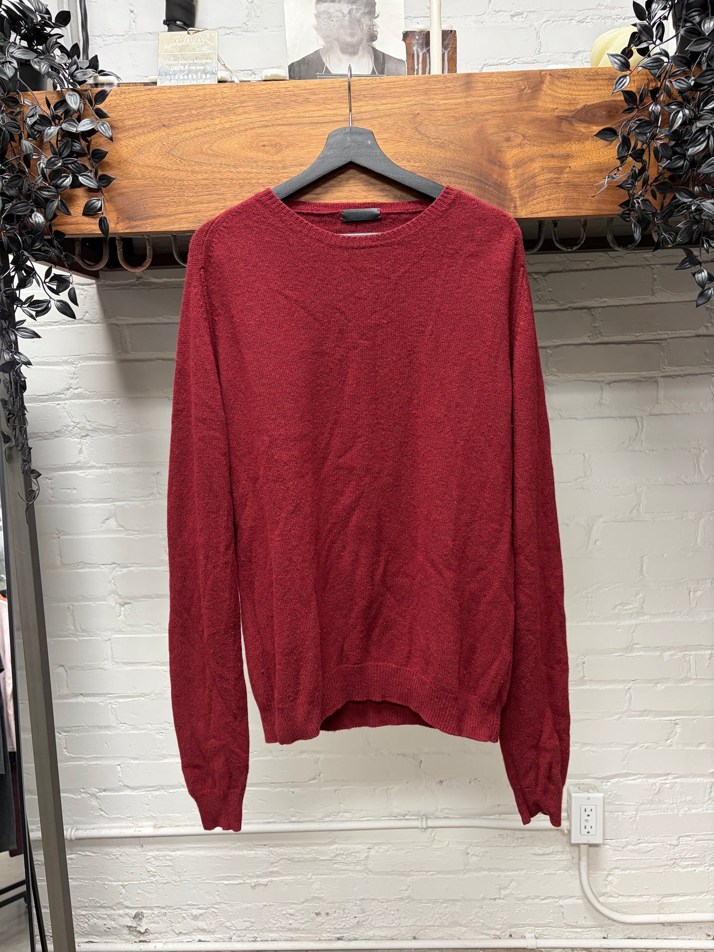 Costume National Homme ‘Burnt Red’ 100% Wool Sweater