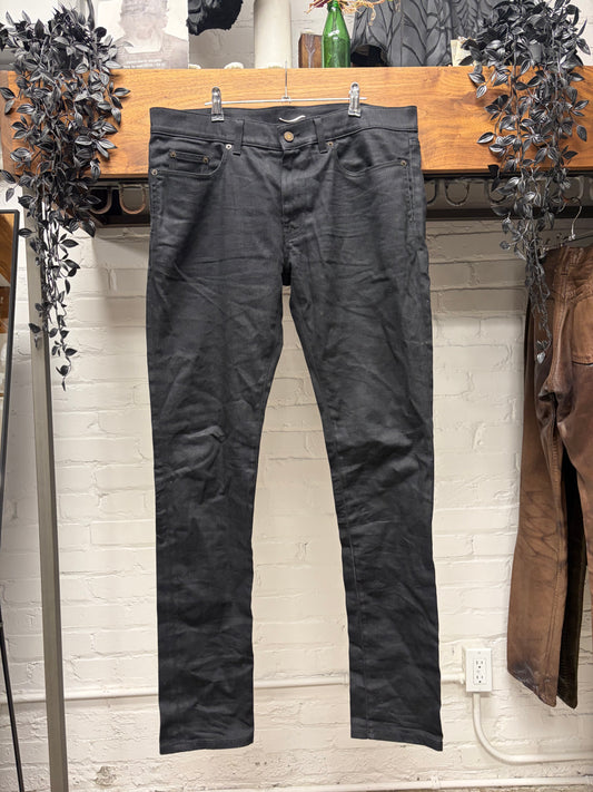 2023 Saint Laurent ‘D02’ Black Skinny Jeans