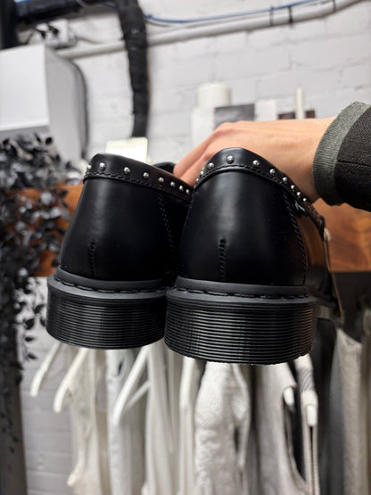 2025 Supreme x Doc Martens ‘Penton’ Studded Black Leather Loafers