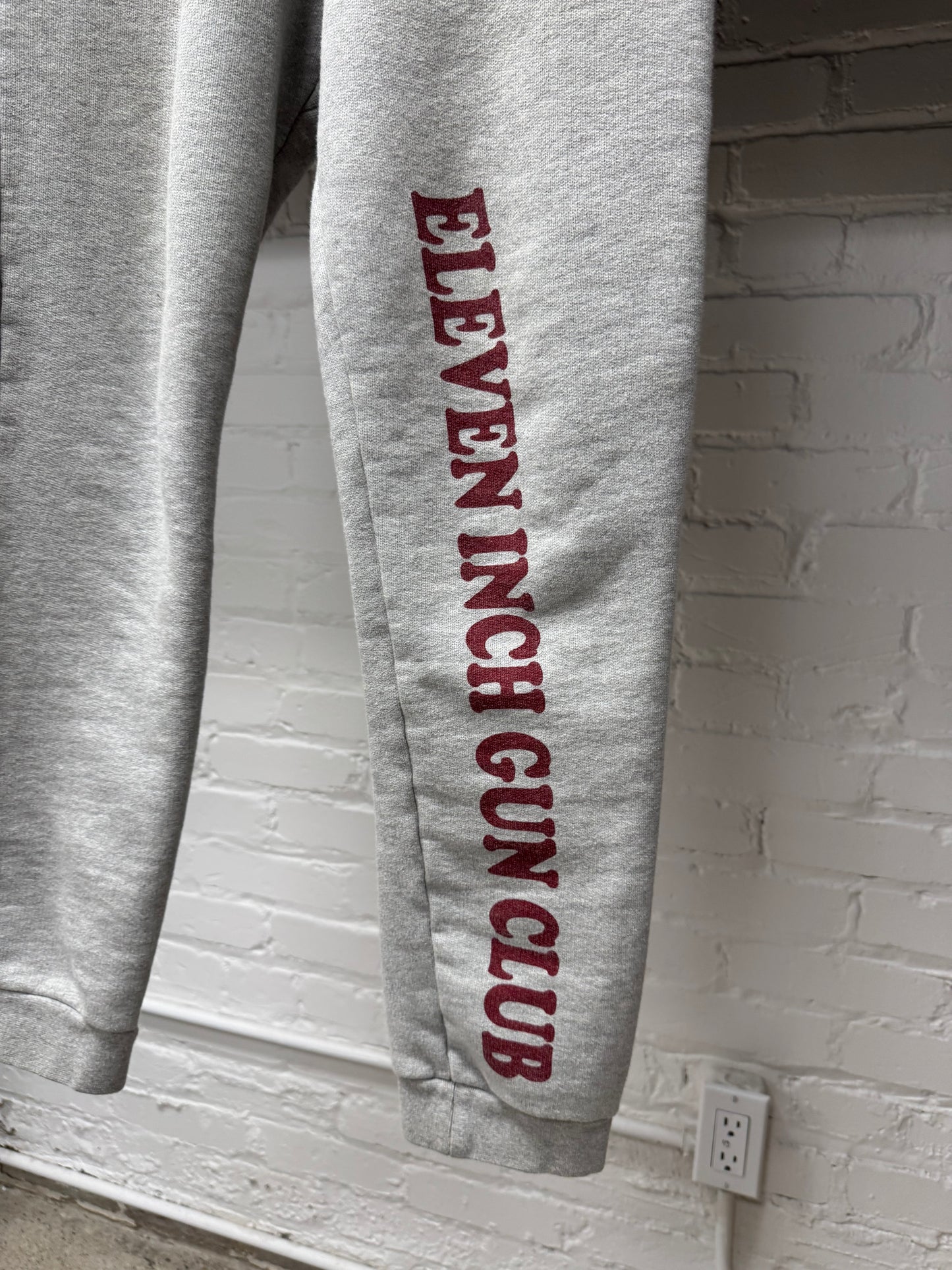 AW2017 Vetements ‘11 Inch Gun Club’ Grey Cotton Sweatpants