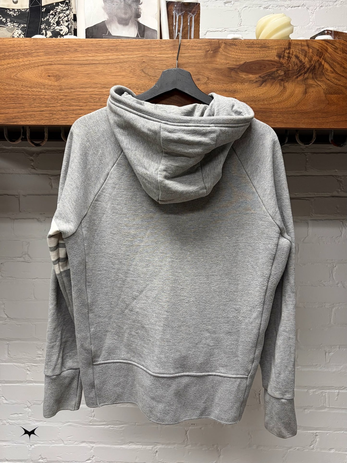 Thom Browne Classic Stripe Logo’ Zip Up Hoodie