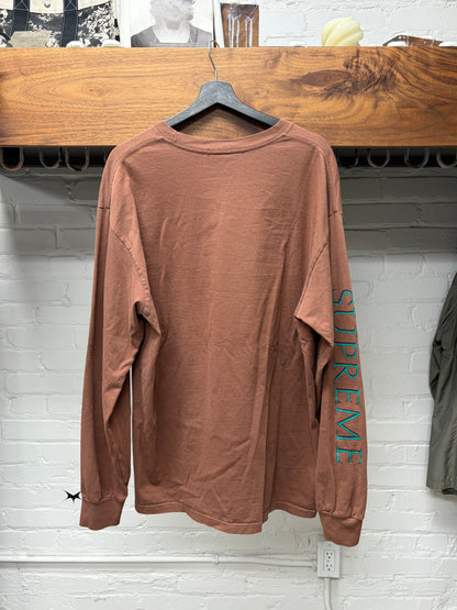SS2022 Supreme x Aeon Flux Brown Long Sleeve Shirt