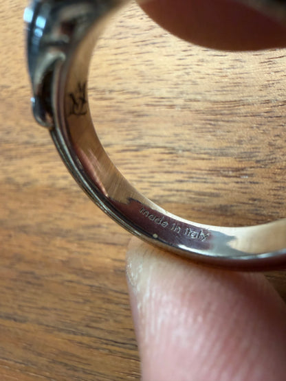 Alexander Mqueen ‘Skull Head’ Silver Finish Ring