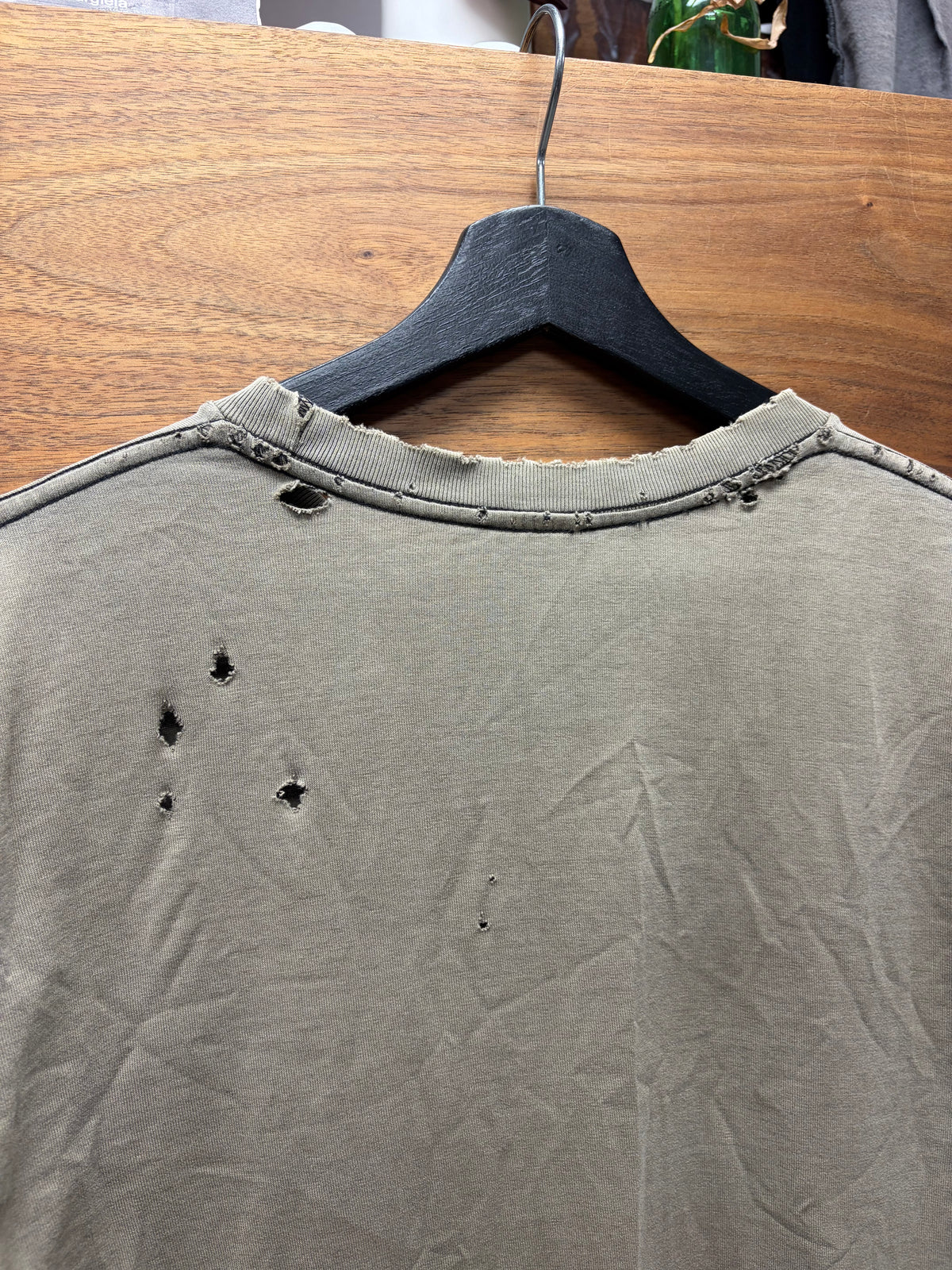 SS2005 Number (N)ine ‘Nightcrawler’ Shotgun Distressed Brown Led Zepplin Tribunal Logo T-Shirt