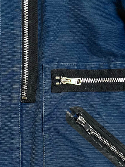 SS2009 Gucci Multi-Zip Blue Denim Moto Jacket