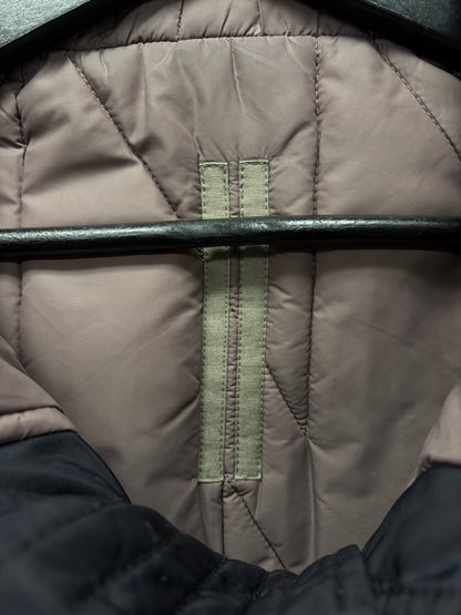 Rick Owens ‘Exploder’ Black Split Hood Padded Bomber Jacket