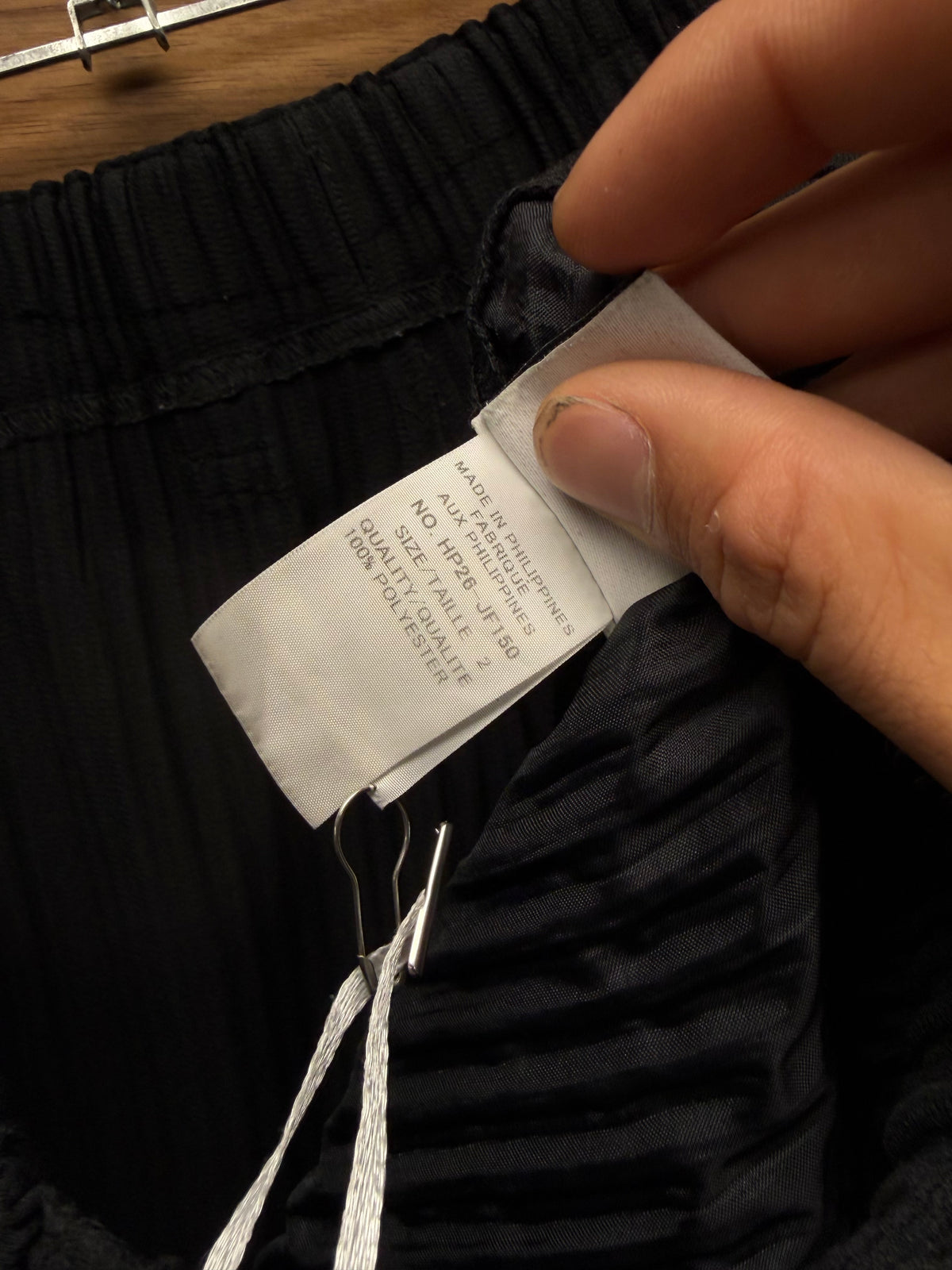Issey Miyake ‘Homme Plisse’ Pleated Black Wide Leg Trousers