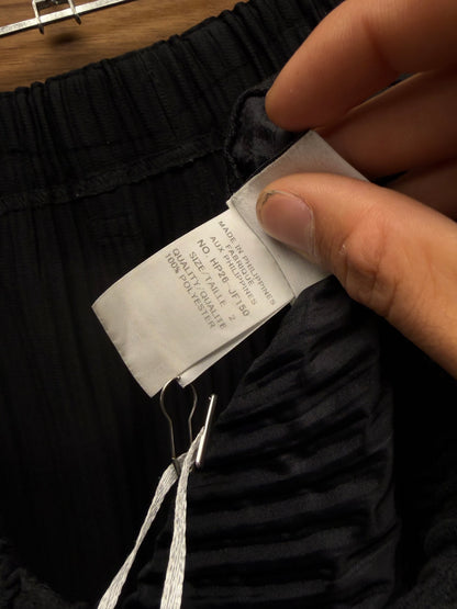 Issey Miyake ‘Homme Plisse’ Pleated Black Wide Leg Trousers