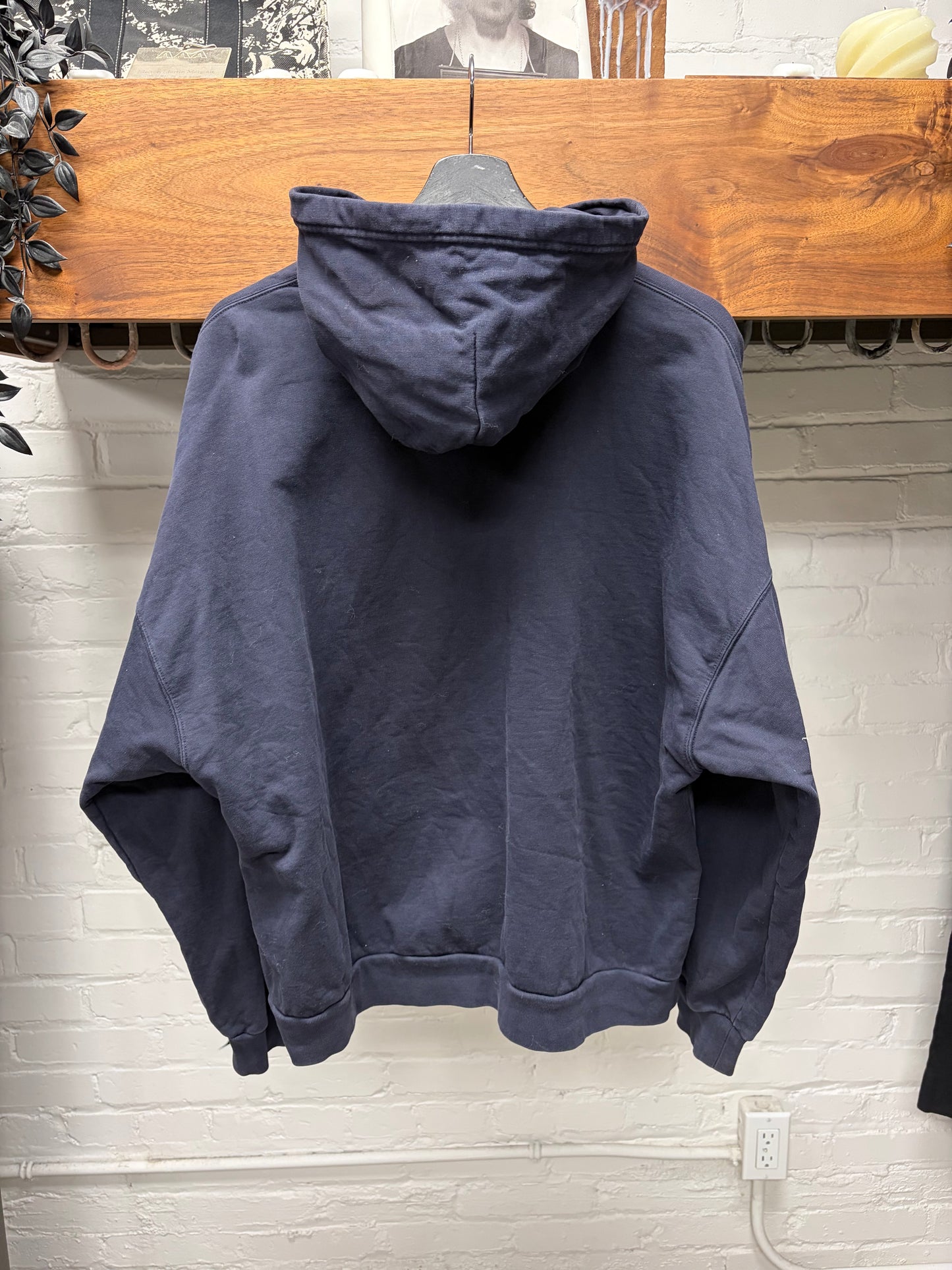 2021 Balenciaga ‘New York’ Collegiate Embroidered Logo Hoodie