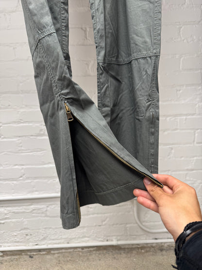 2000s Dolce & Gabbana Military Green 3D Pocket Cargo Pants