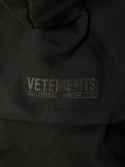 AW20 Vetements ‘Silk Road’ Embroidered Black Oversized Hoodie