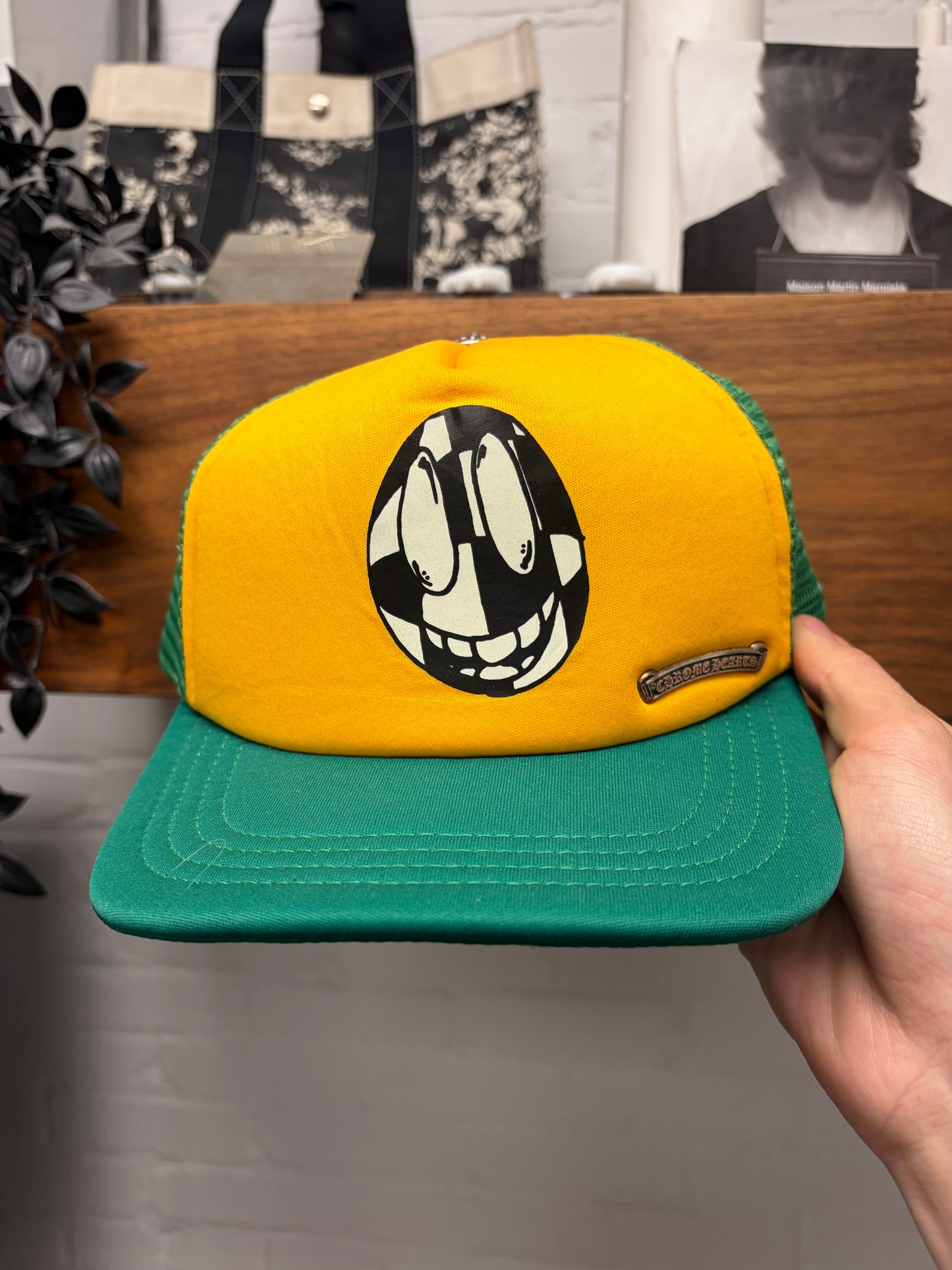 Chrome Hearts x Matty Boy ‘Sex Records’ Smiley Trucker Hat