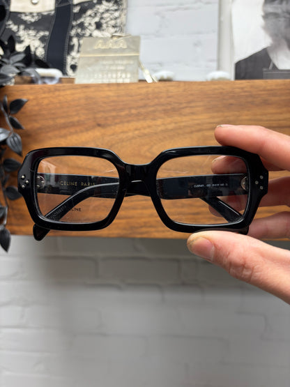 Celine ‘CL501471’ Boxy Rectangular Shape Black Optical Glasses
