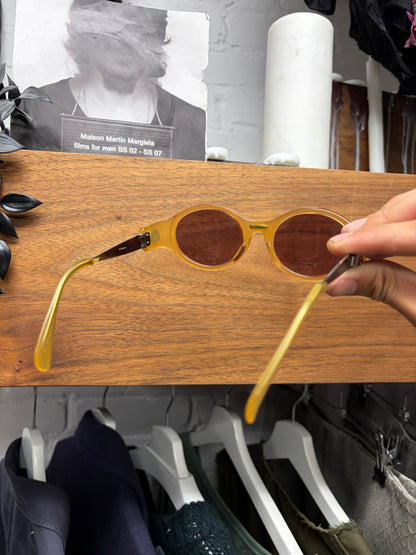 Jean Paul Gaultier Yellow/Silver  Oval Shape Sunglasses