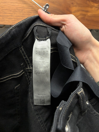 Rick Owens DRKSHDW ‘Bias’ Black Flared Leg Denim