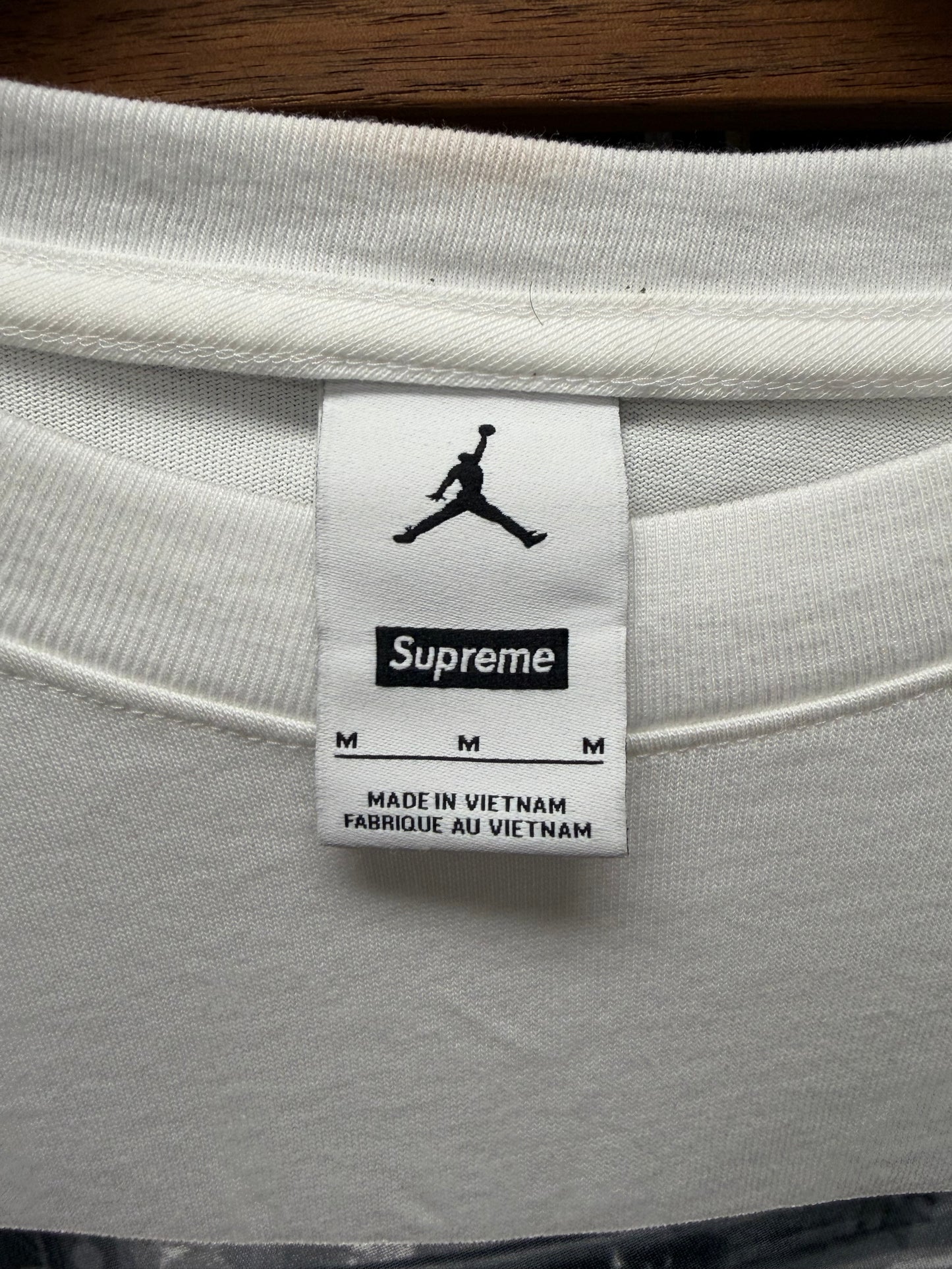 AW2024 Supreme x Jordan ‘Biggie’ White Portrait T-Shirt