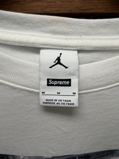 AW2024 Supreme x Jordan ‘Biggie’ White Portrait T-Shirt