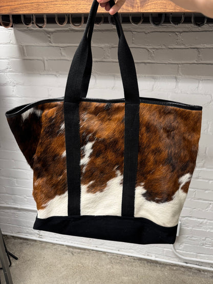 Dries Van Noten ‘Pony-Hair’ Calfskin Leather Cowhide Jumbo Tote Bag
