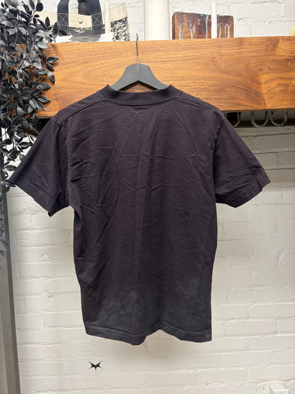SS2024 Balenciaga ‘D.I.Y. Metal Logo’ Distressed Black Graphic T-Shirt