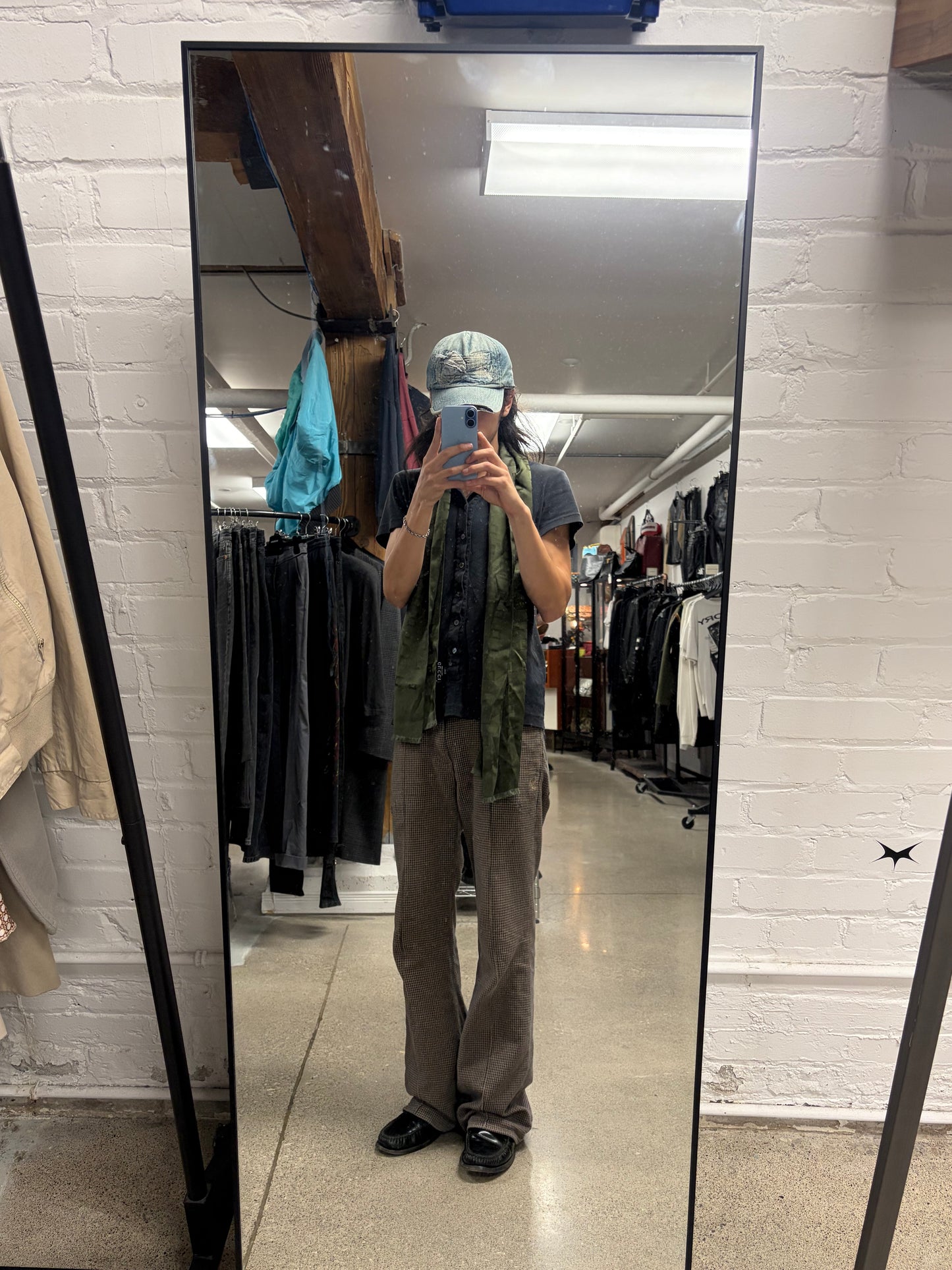 Gucci by Tom Ford ‘Square G Logo’ Forest Green Silk Scarf