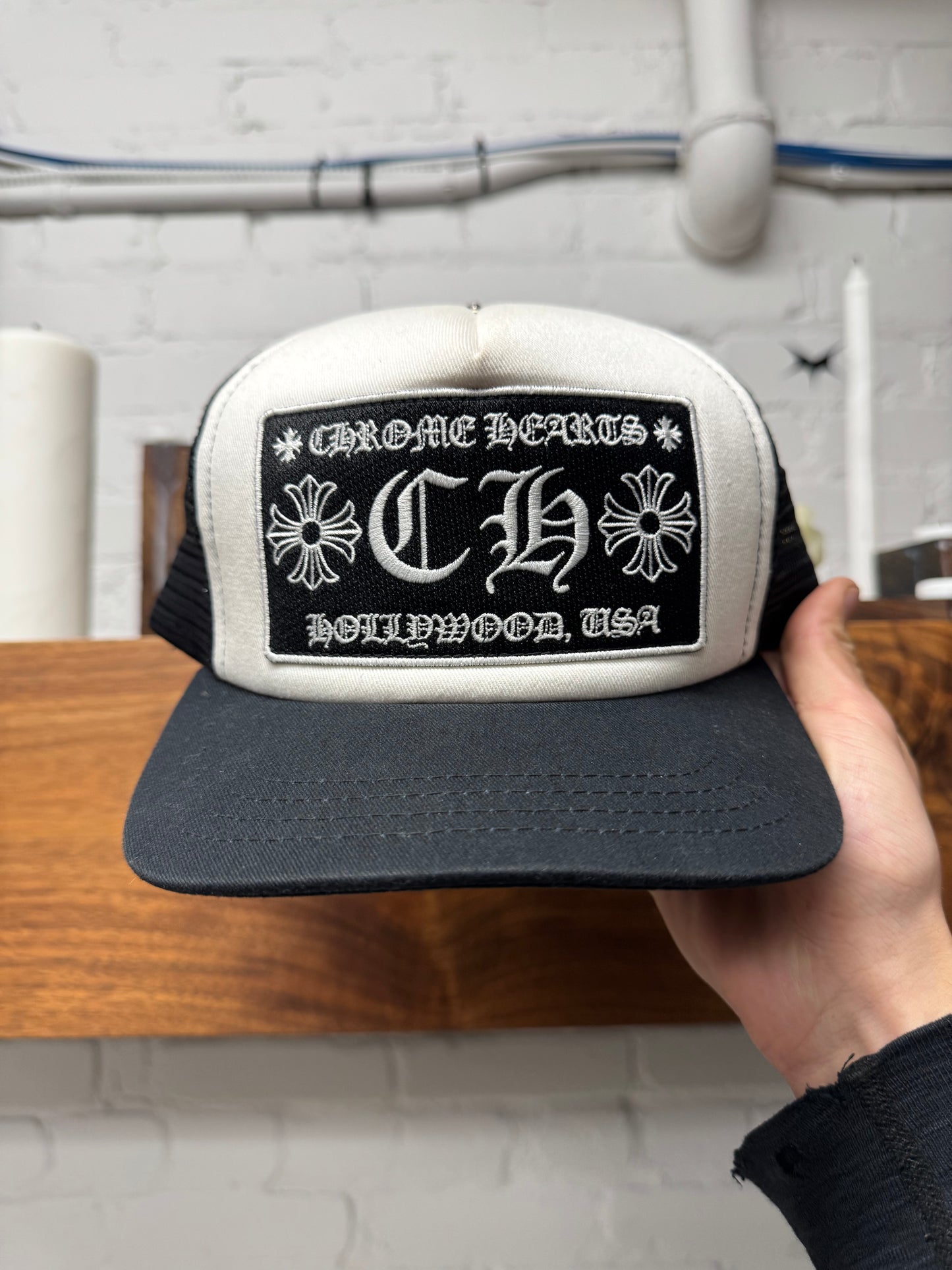 Chrome Hearts ‘Hollywood’ Mesh Trucker Hat
