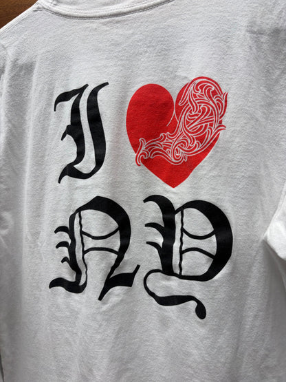 Chrome Hearts ‘I❤️NY’ White Long Sleeve Pocket Logo T-Shirt